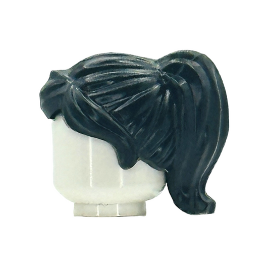 Ponytail and Swept Sideways Fringe