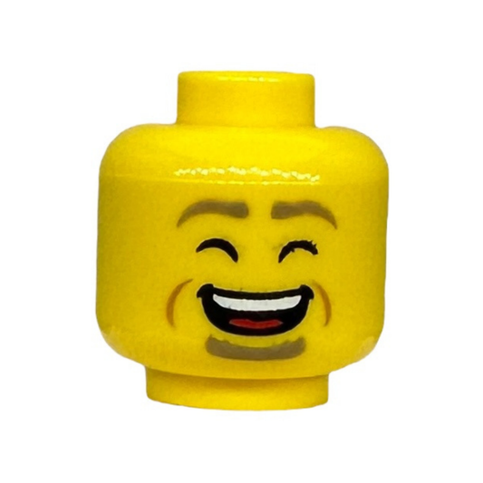 Goatee, Neutral / Laughing with Open Mouth and Closed Eyes