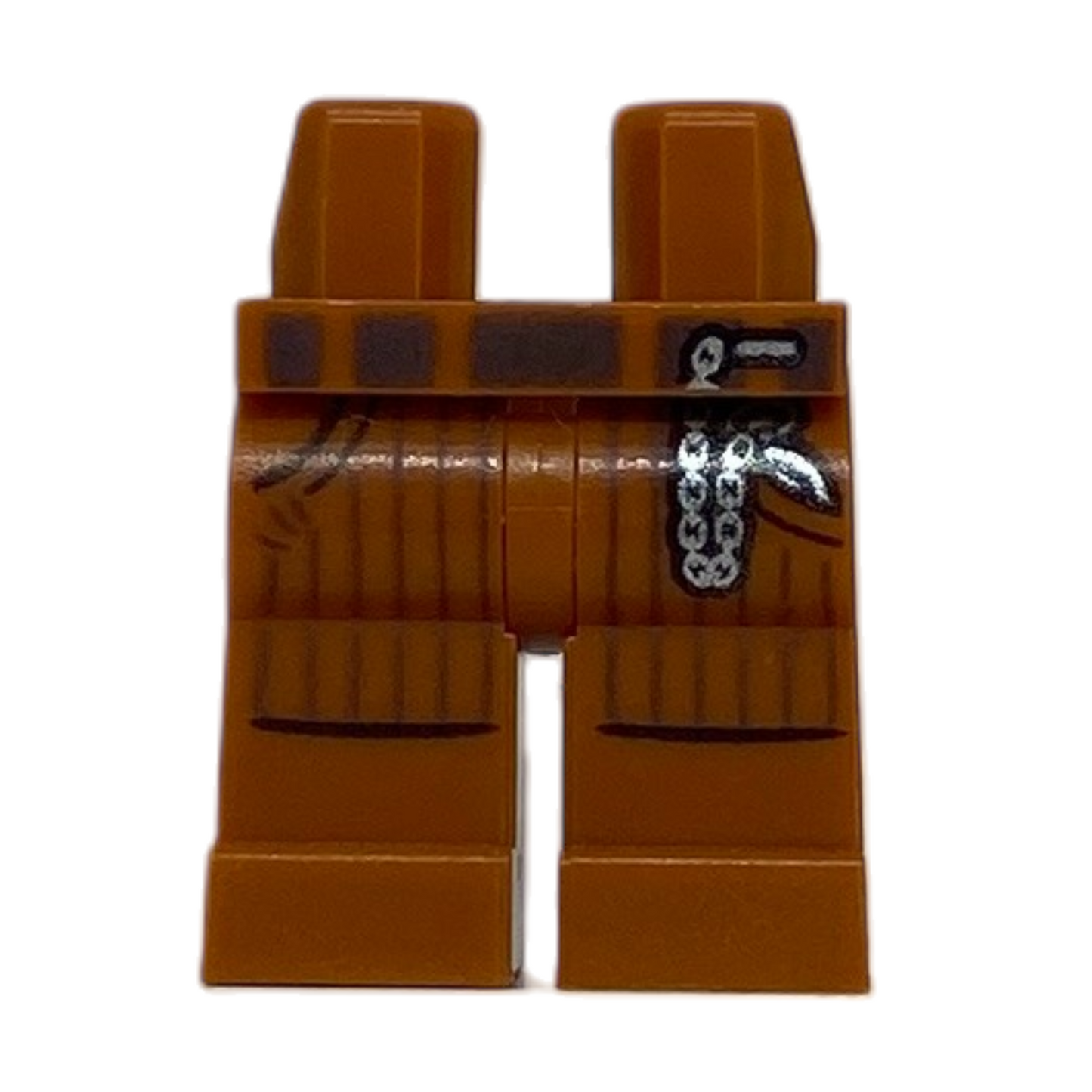 Pockets, Dark Brown Belt, Silver Pocket Watch on Chain