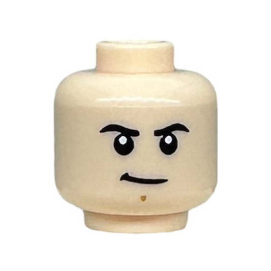 Chin Dimple, Firm / Smile with Teeth and Raised Left Eyebrow