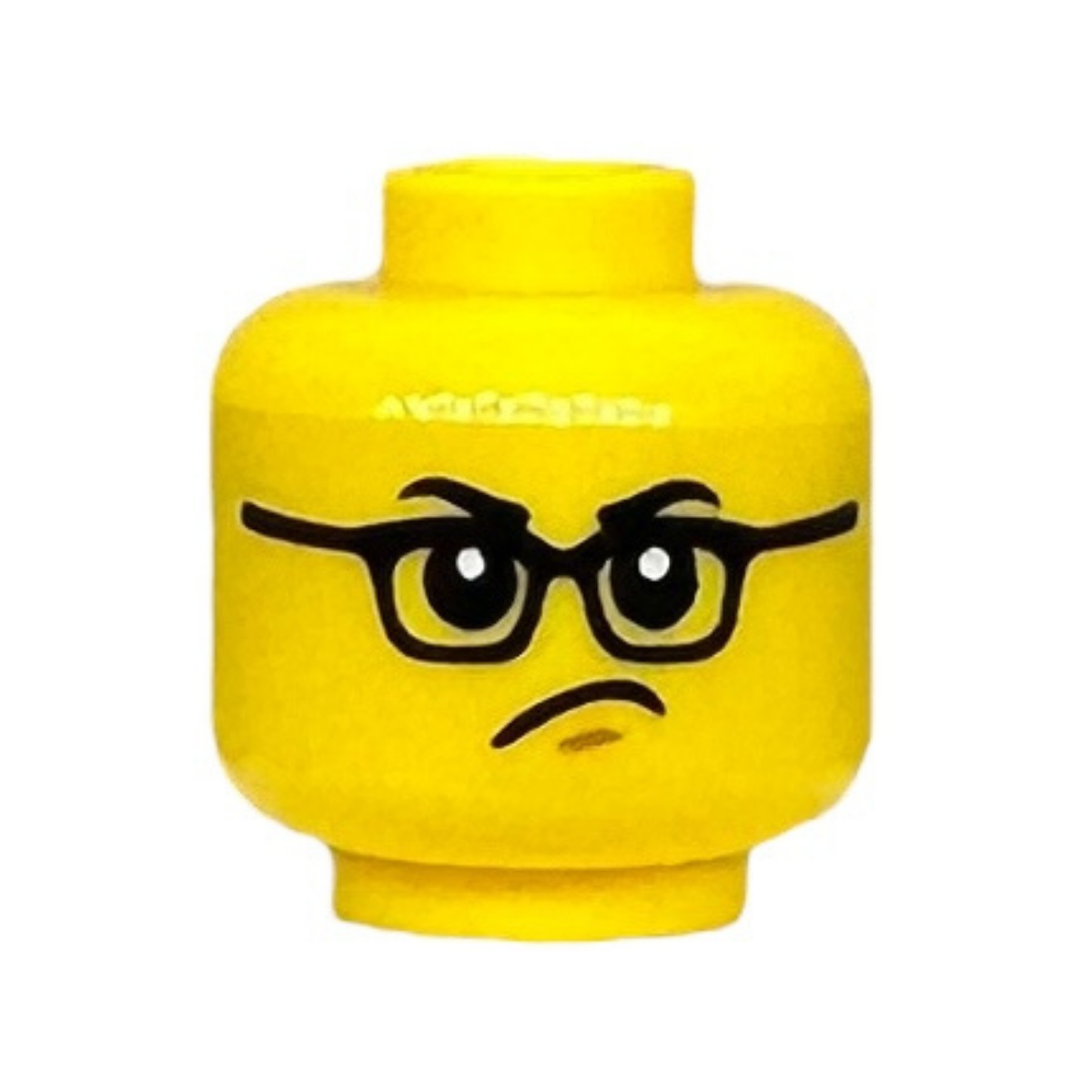 Open Mouth Smile with Gap Teeth / Angry Frown and Chin Dimple