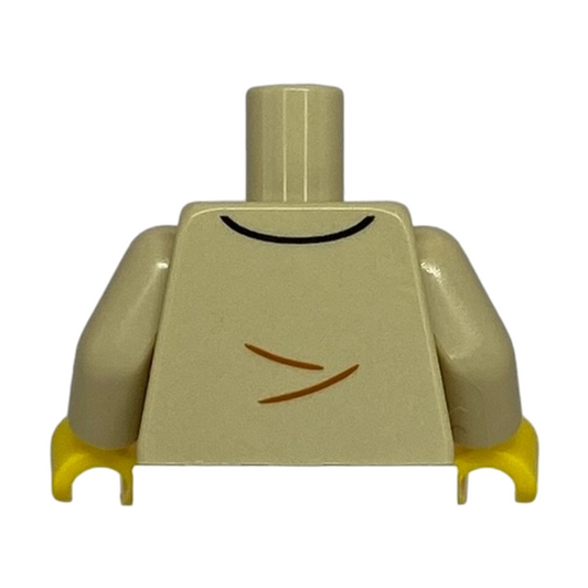 Jacket Open with Paint Brush and Rag in Pockets, White Shirt, Magenta and Dark Orange Splotches