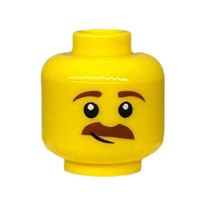 Moustache, Lopsided Grin / Closed Eyes, Open Mouth Smile with Teeth