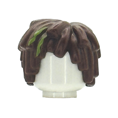 Short Layered Mop Top with Lime Streaks