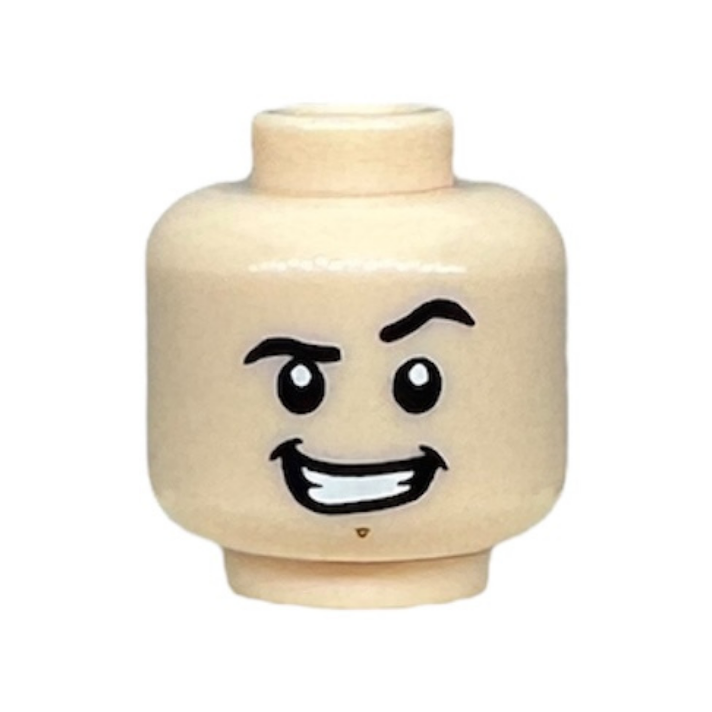 Chin Dimple, Firm / Smile with Teeth and Raised Left Eyebrow