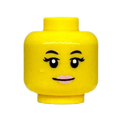 Bright Pink Lips, Grin / Open Mouth with Coral Tongue, Sleeping Pattern