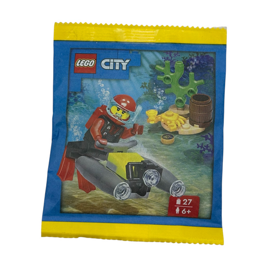 Diver with Underwater Scooter