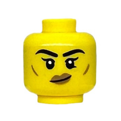 Lopsided Grin / Open Mouth Smile with Top Teeth and Gold Tooth